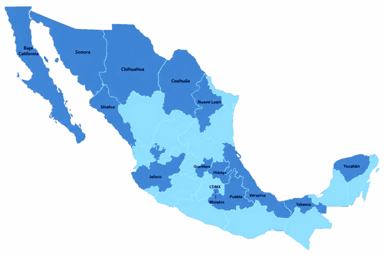 Mapa Pantallas OXXO